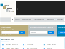 Tablet Screenshot of lebanonexportdirectory.com